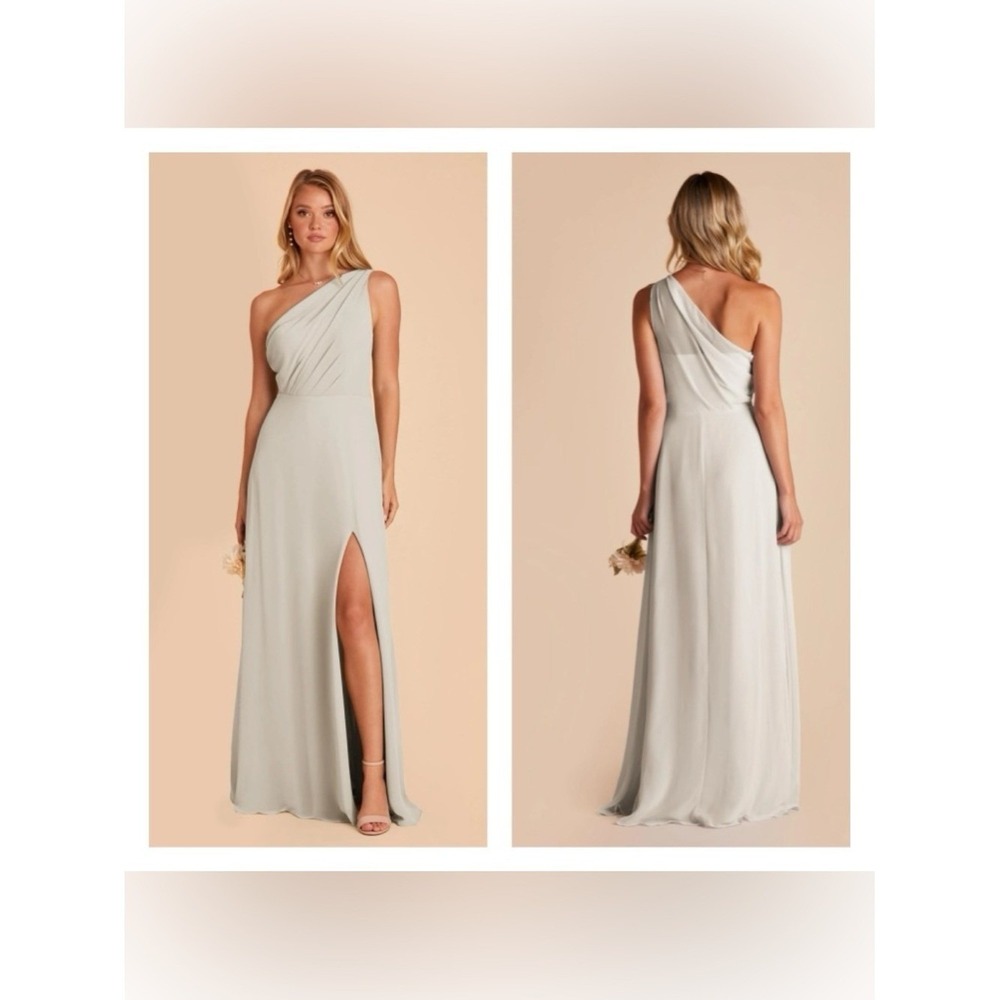 Birdie Grey Kira‎ Dress Chiffon Dove Gray XXL Bridesmaid Wedding Event Fairy